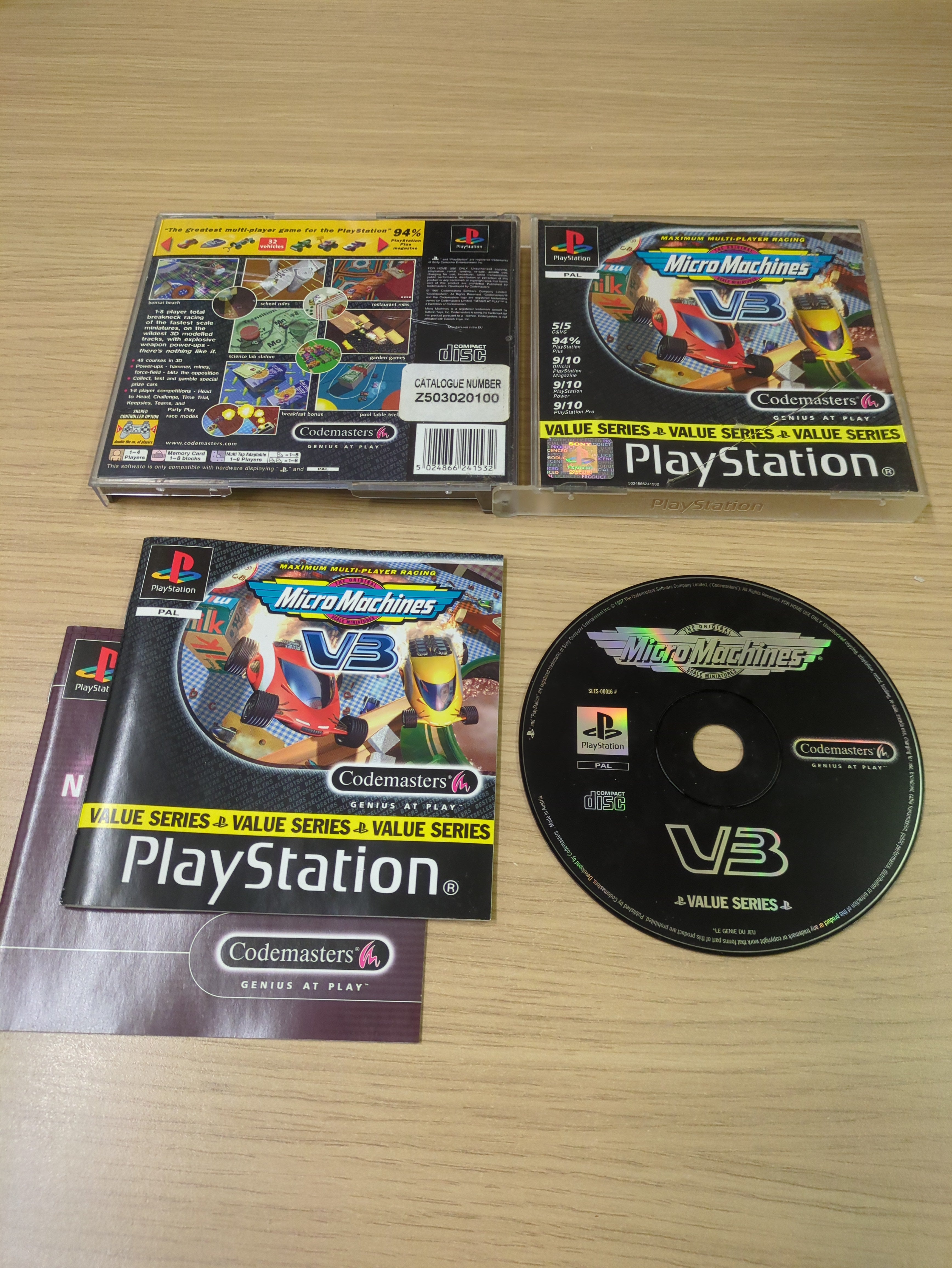 Micro Machines V3 (Value Series) Sony PS1 game Micro Machines V3 (Value Series) Sony PS1 game